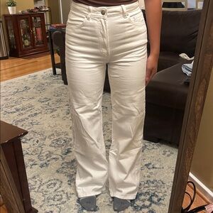 H&M White Denim Pants